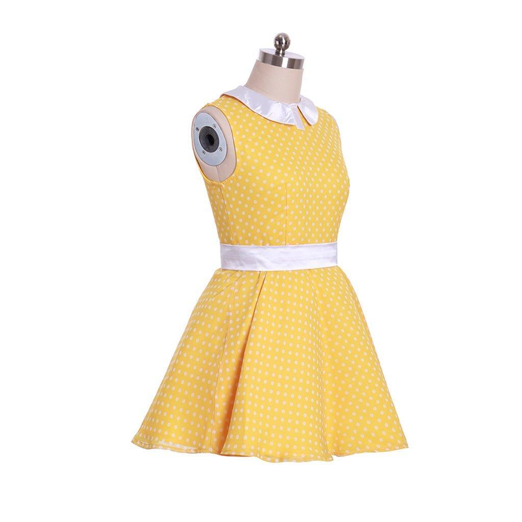 Gabby Gabby Costume for Girls - 1950s Polka Dot Dress for Halloween & Birthday Parties-Astricos