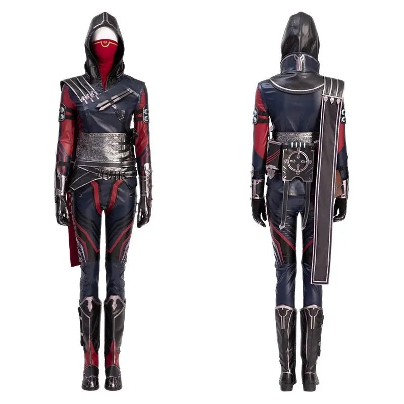Apex Wraith Cosplay Costume - Women's Evil Spirit Fighter Halloween Suit with Mask-Astricos