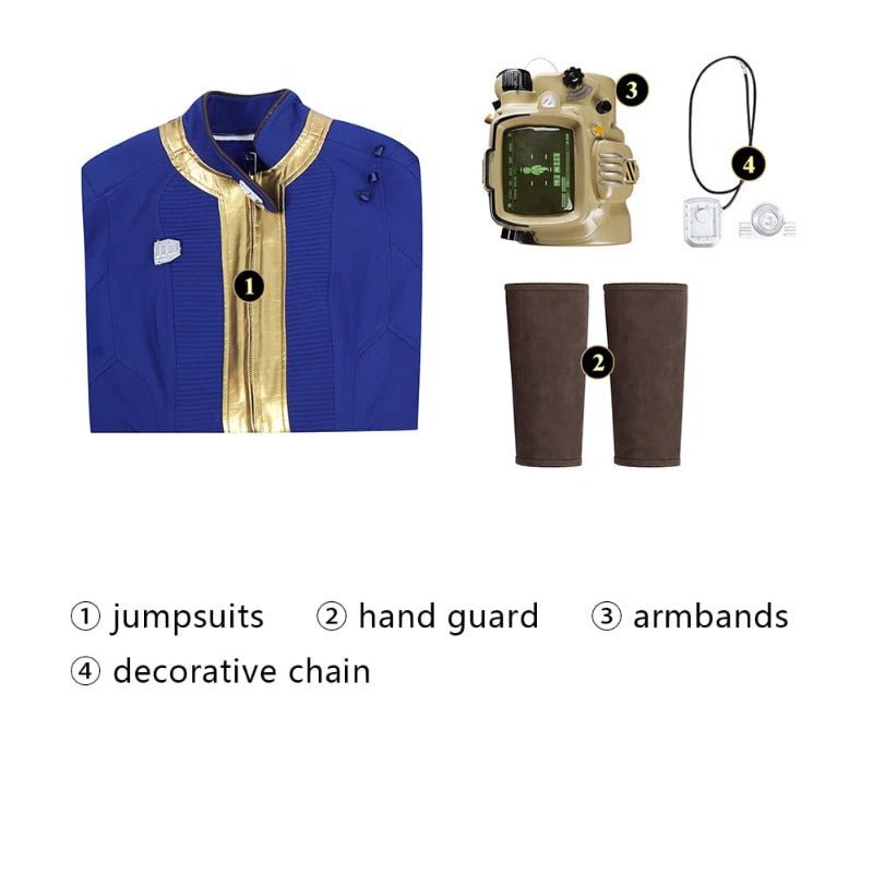 Fall Vault 75 Cosplay Costume - Complete Jumpsuit, Armor & Accessories Set for Halloween & Cosplay-Astricos
