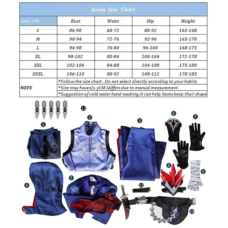 Honkai Star Rail Moze Cosplay Costume - The Crow-Feathered Weirdo Shadow Guard Men Outfit-Astricos