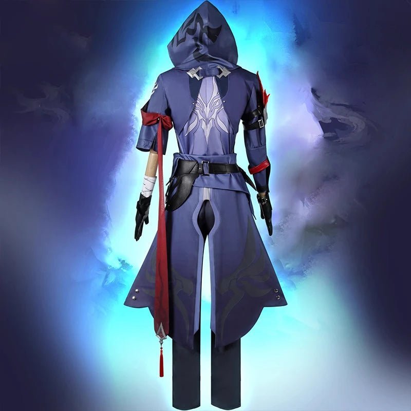 Honkai Star Rail Moze Cosplay Costume - The Crow-Feathered Weirdo Shadow Guard Men Outfit-Astricos