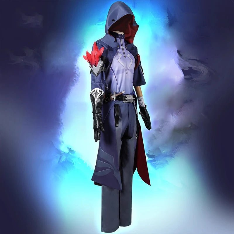 Honkai Star Rail Moze Cosplay Costume - The Crow-Feathered Weirdo Shadow Guard Men Outfit-Astricos