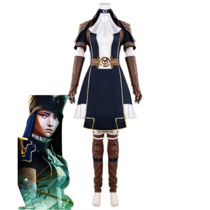 LOL Arcane Caitlyn Cosplay Costume - Sheriff of Piltover Uniform Dress for Halloween-Astricos