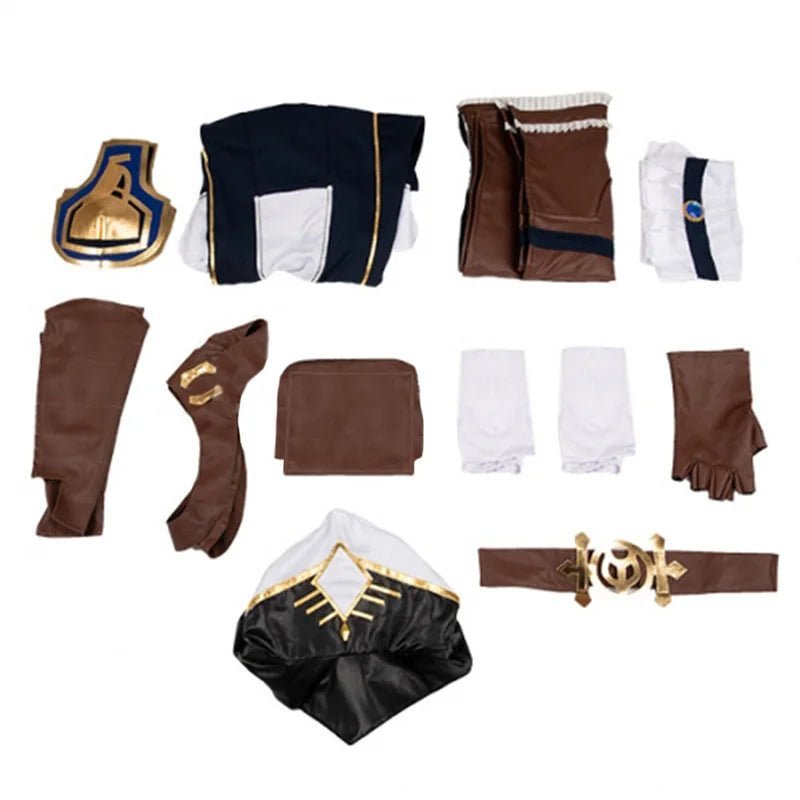 LOL Arcane Caitlyn Cosplay Costume - Sheriff of Piltover Uniform Dress for Halloween-Astricos