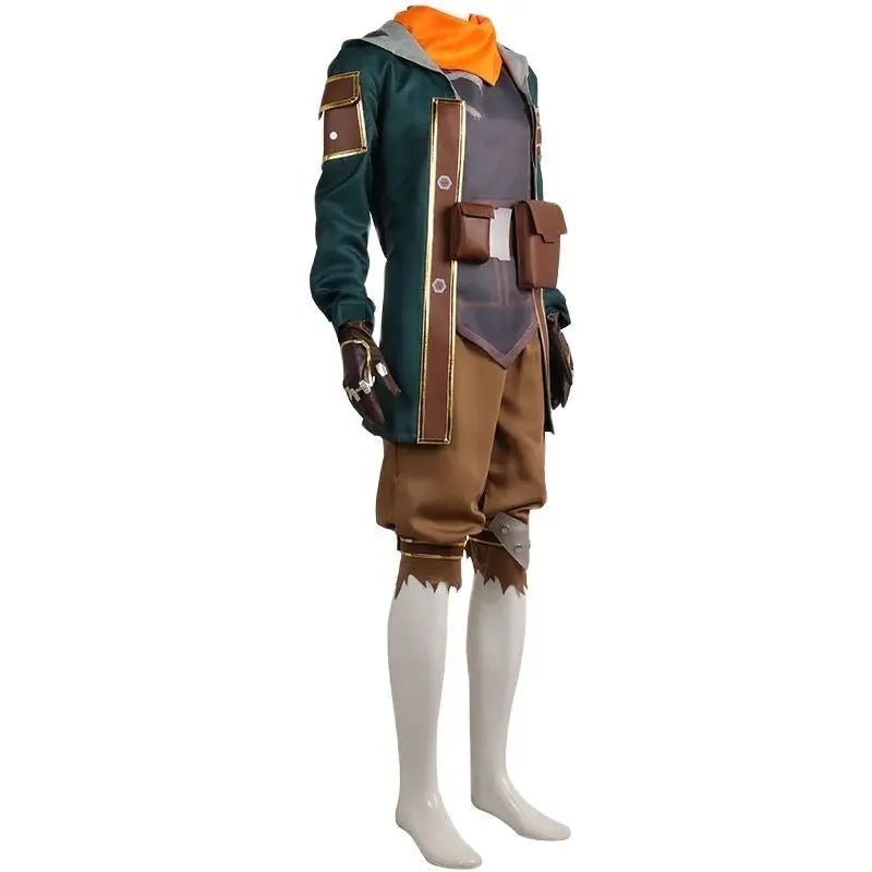 LOL Arcane Ekko Cosplay Costume Full Set for Men - Halloween & Carnival Outfit-Astricos