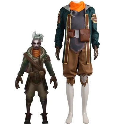 LOL Arcane Ekko Cosplay Costume Full Set for Men - Halloween & Carnival Outfit-Astricos
