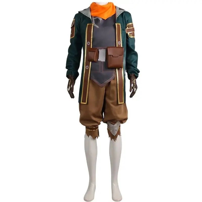 LOL Arcane Ekko Cosplay Costume Full Set for Men - Halloween & Carnival Outfit-Astricos