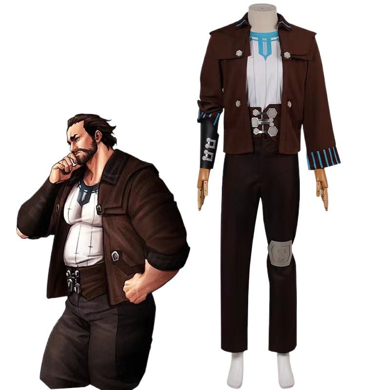 LOL Arcane Vander Cosplay Costume Full Set for Men - Halloween & Cosplay Outfit-Astricos