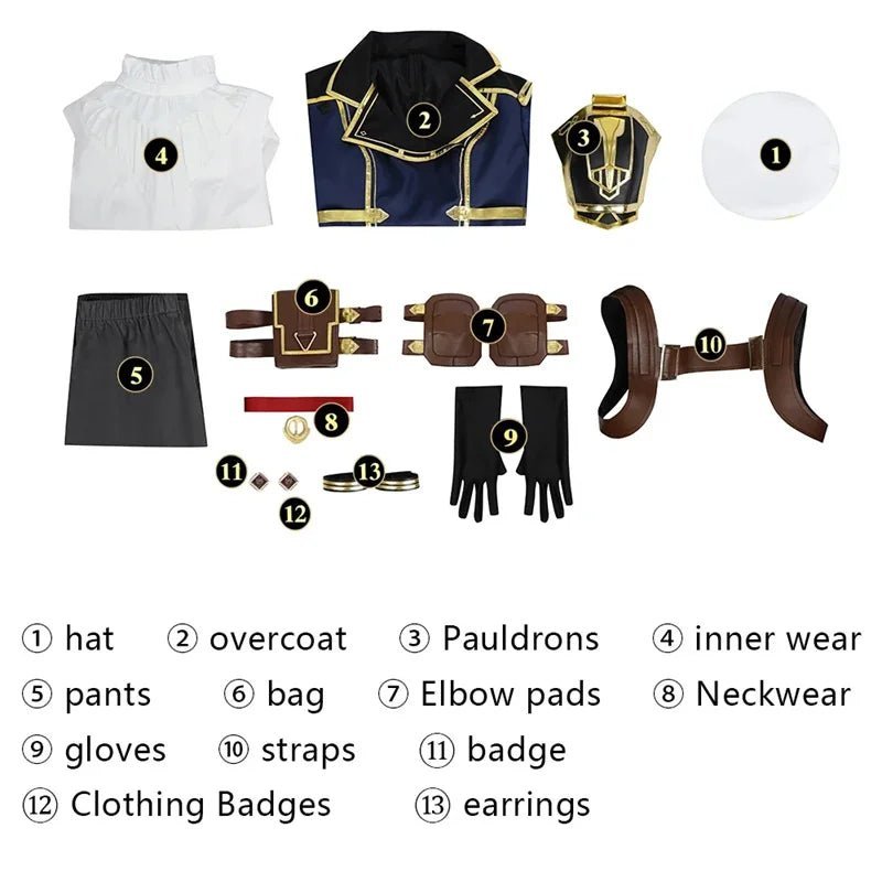 LOL Caitlyn Kiramman Cosplay Costume - Women's Uniform Full Set for Halloween & Carnival-Astricos