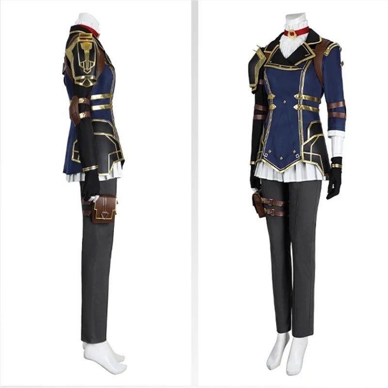 LOL Caitlyn Kiramman Cosplay Costume - Women's Uniform Full Set for Halloween & Carnival-Astricos