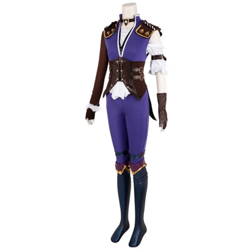 LOL Caitlyn Violet Battle Of Two Cities Cosplay Costume - Caitlyn Kiramman Outfit-Astricos