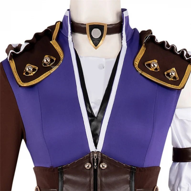 LOL Caitlyn Violet Battle Of Two Cities Cosplay Costume - Caitlyn Kiramman Outfit-Astricos
