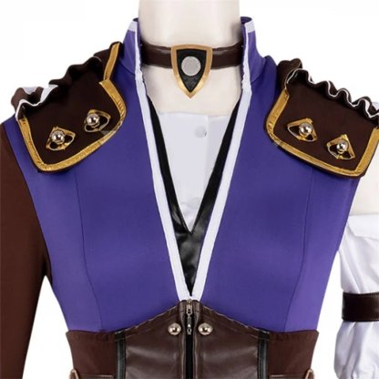 LOL Caitlyn Violet Battle Of Two Cities Cosplay Costume - Caitlyn Kiramman Outfit-Astricos