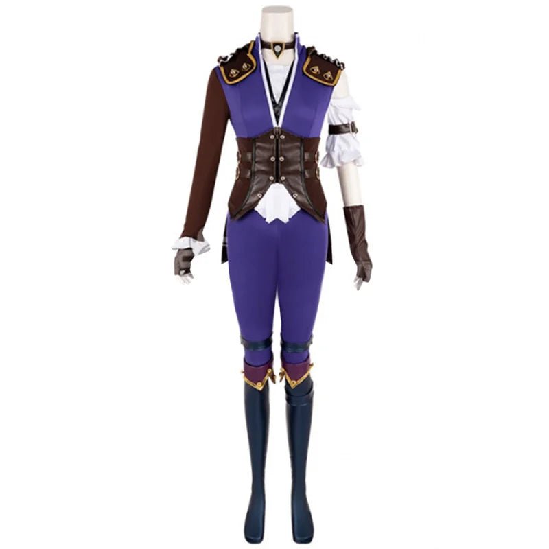 LOL Caitlyn Violet Battle Of Two Cities Cosplay Costume - Caitlyn Kiramman Outfit-Astricos