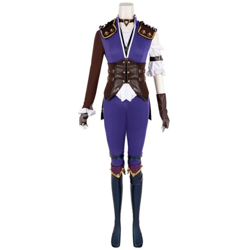 LOL Caitlyn Violet Battle Of Two Cities Cosplay Costume - Caitlyn Kiramman Outfit-Astricos
