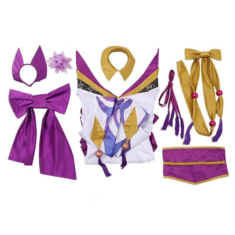LOL Cassiopeia Du Couteau Spirit Blossom Cosplay Costume - The Serpent's Embrace Dress-Astricos