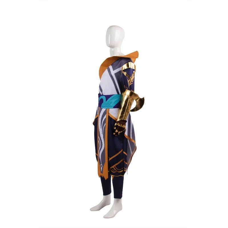 Dragonmancer True Dragon Lee Sin Cosplay Costume - League of Legends Men's Suits for Halloween & Fancy Parties-Astricos