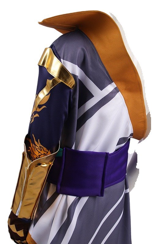 Dragonmancer True Dragon Lee Sin Cosplay Costume - League of Legends Men's Suits for Halloween & Fancy Parties-Astricos