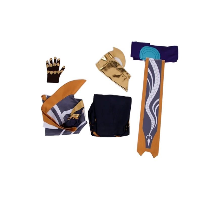 Dragonmancer True Dragon Lee Sin Cosplay Costume - League of Legends Men's Suits for Halloween & Fancy Parties-Astricos