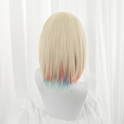 Elementalist Lux Cosplay Wig - 30cm Mixed Color Heat Resistant Synthetic Hair for Women-Astricos