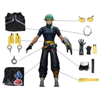 LOL HEARTSTEEL Ezreal Cosplay Costume - Unisex Black Suit for Halloween & Cosplay Events-Astricos