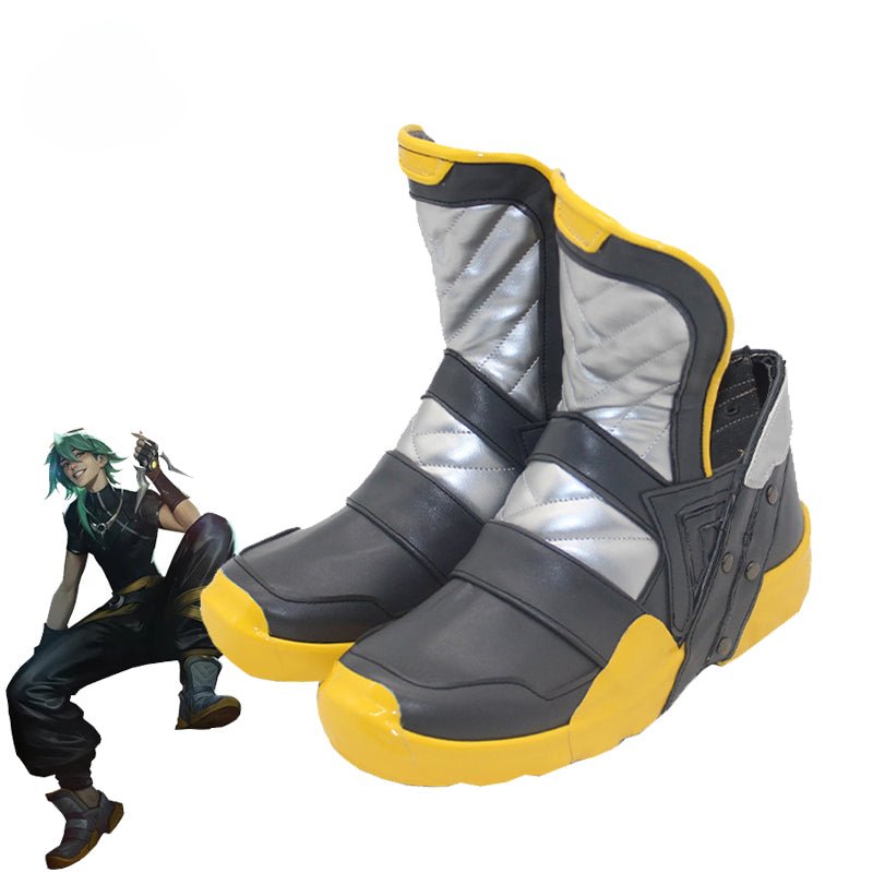 Heartsteel Ezreal Cosplay Shoes - League of Legends LOL Flat Men's Zipper Sports Shoes for Halloween Party-Astricos