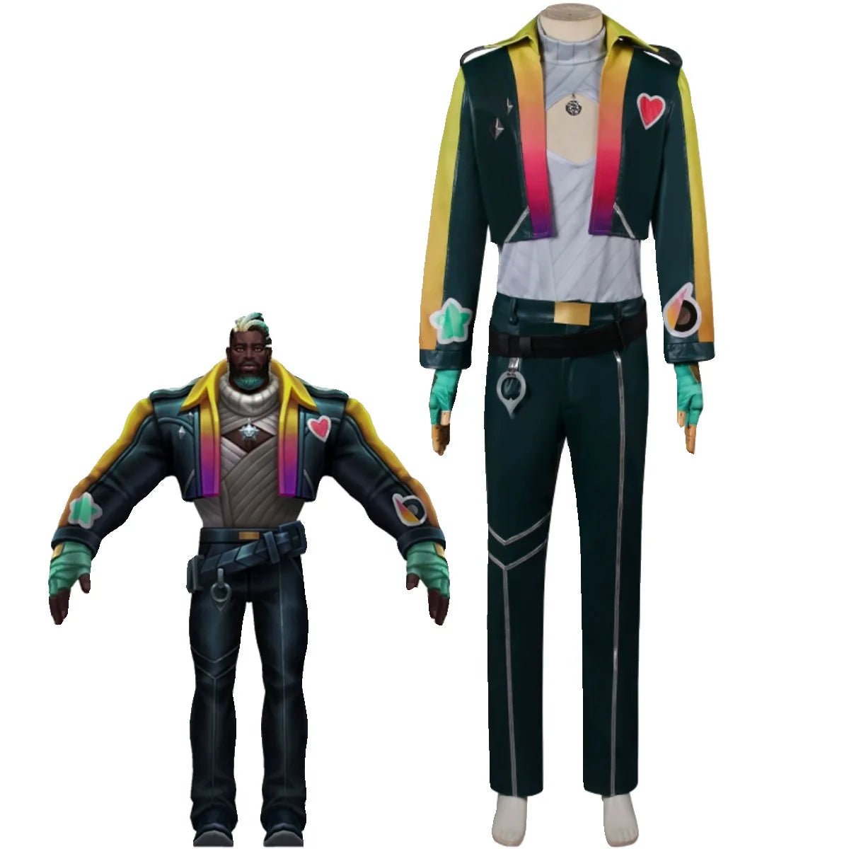 Heartsteel K'Sante Cosplay Costume Full Set for Men - League of Legends LOL Halloween Party Outfit-Astricos