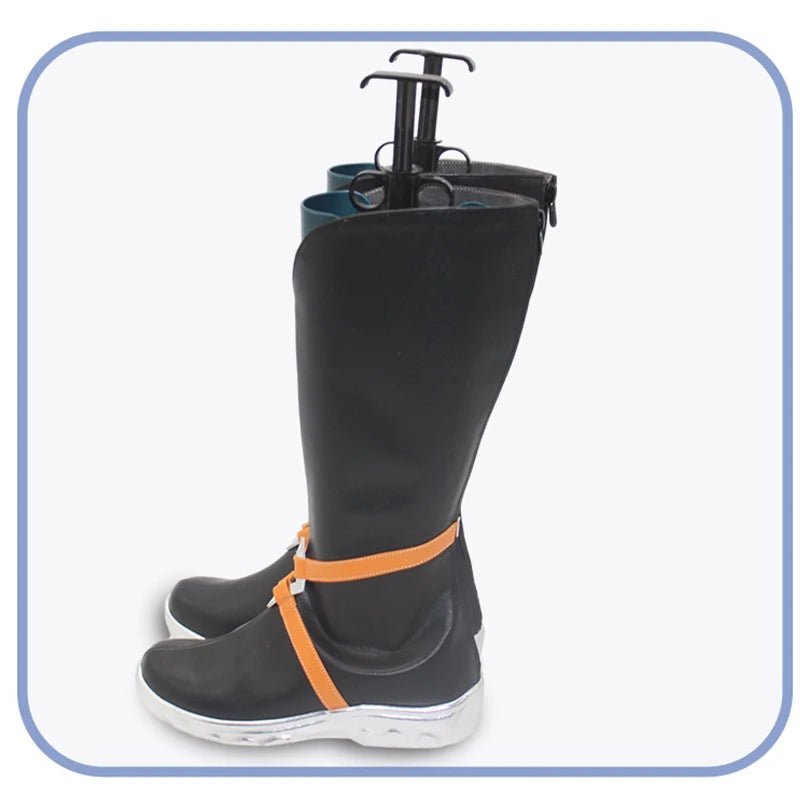 LOL HEARTSTEEL Yone Cosplay Shoes - Men's Zipper High Boots for Halloween & Parties-Astricos