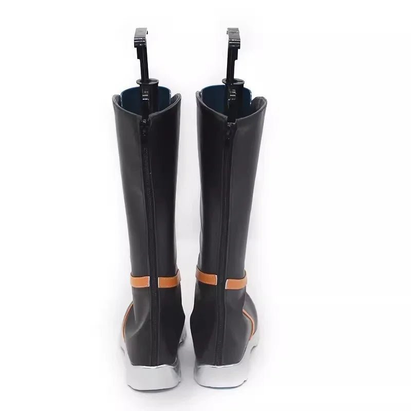 LOL HEARTSTEEL Yone Cosplay Shoes - Men's Zipper High Boots for Halloween & Parties-Astricos