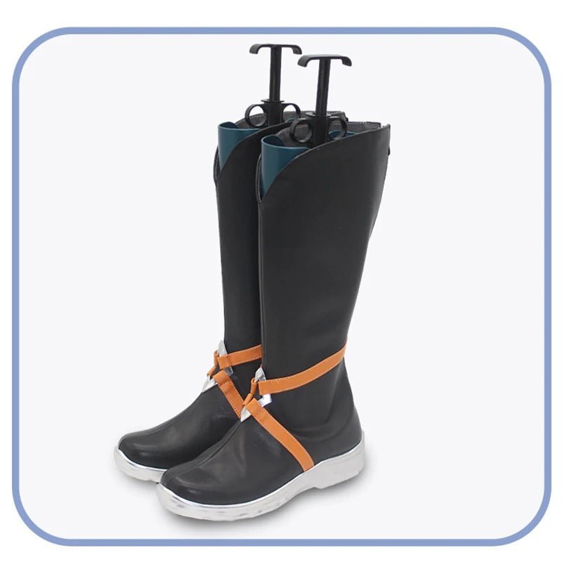 LOL HEARTSTEEL Yone Cosplay Shoes - Men's Zipper High Boots for Halloween & Parties-Astricos