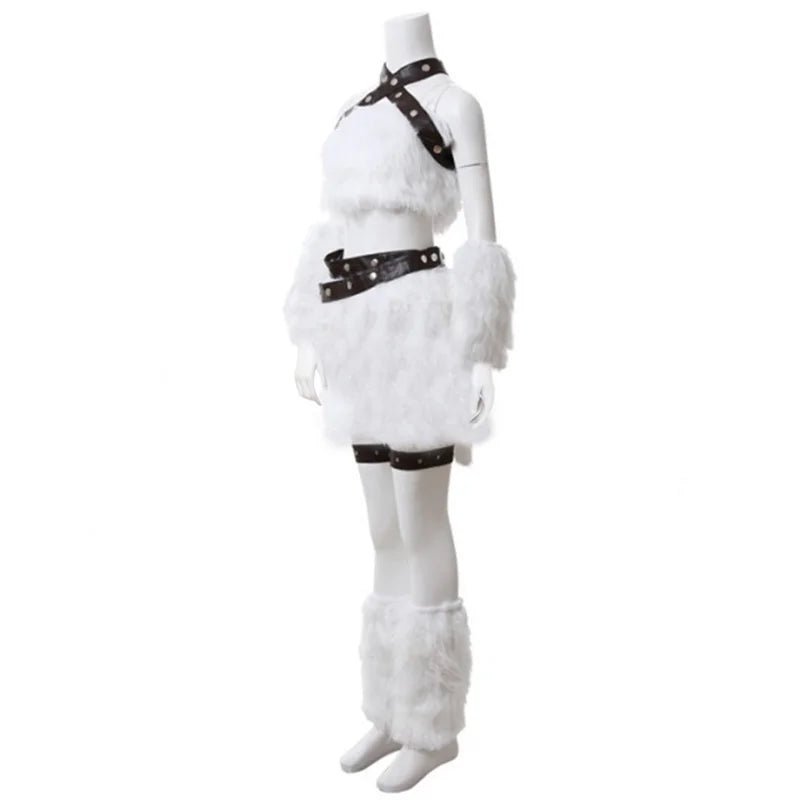 LOL Kitty Cat Katarina Cosplay Costume - White Battle Suit for Adult Women Halloween Carnival Party-Astricos
