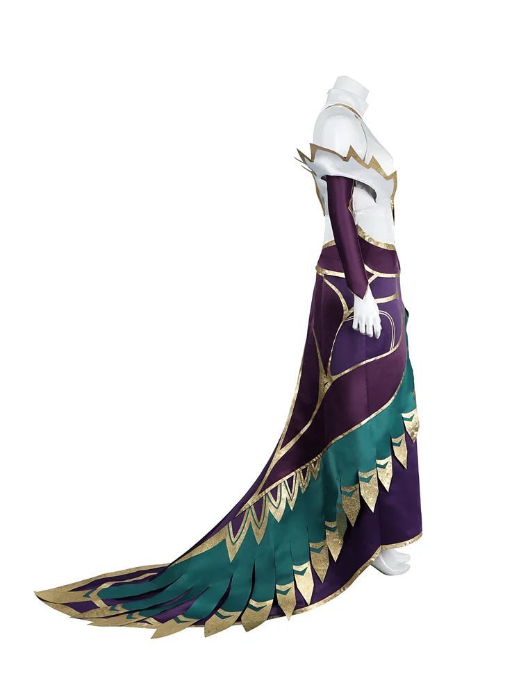 Sexy LOL Morgana Cosplay Costume Dress with Accessories for Women - Halloween & Carnival Outfit-Astricos