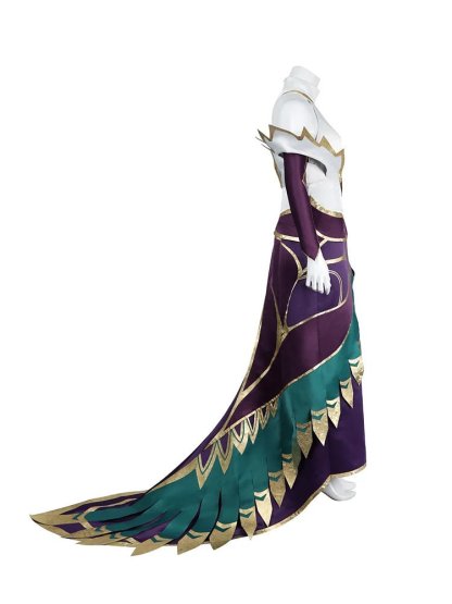 Sexy LOL Morgana Cosplay Costume Dress with Accessories for Women - Halloween & Carnival Outfit-Astricos