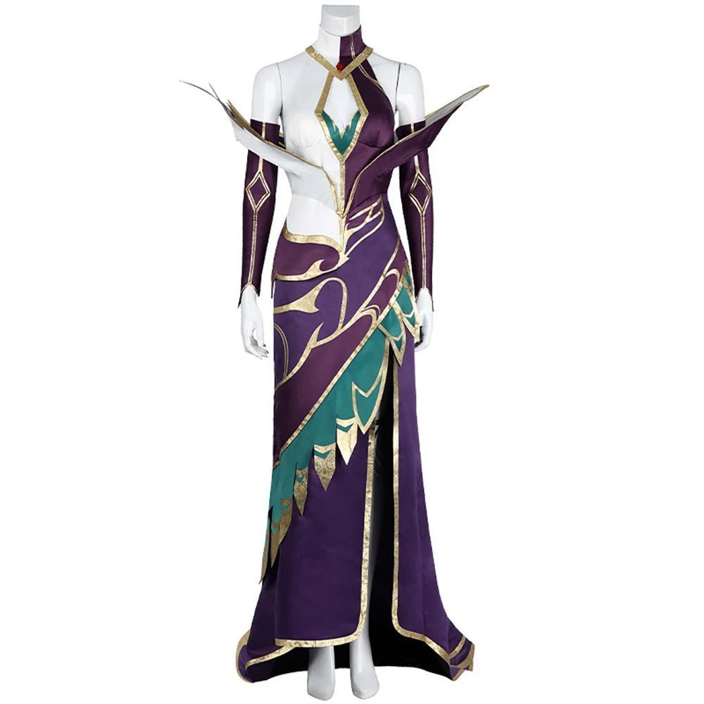 Sexy LOL Morgana Cosplay Costume Dress with Accessories for Women - Halloween & Carnival Outfit-Astricos