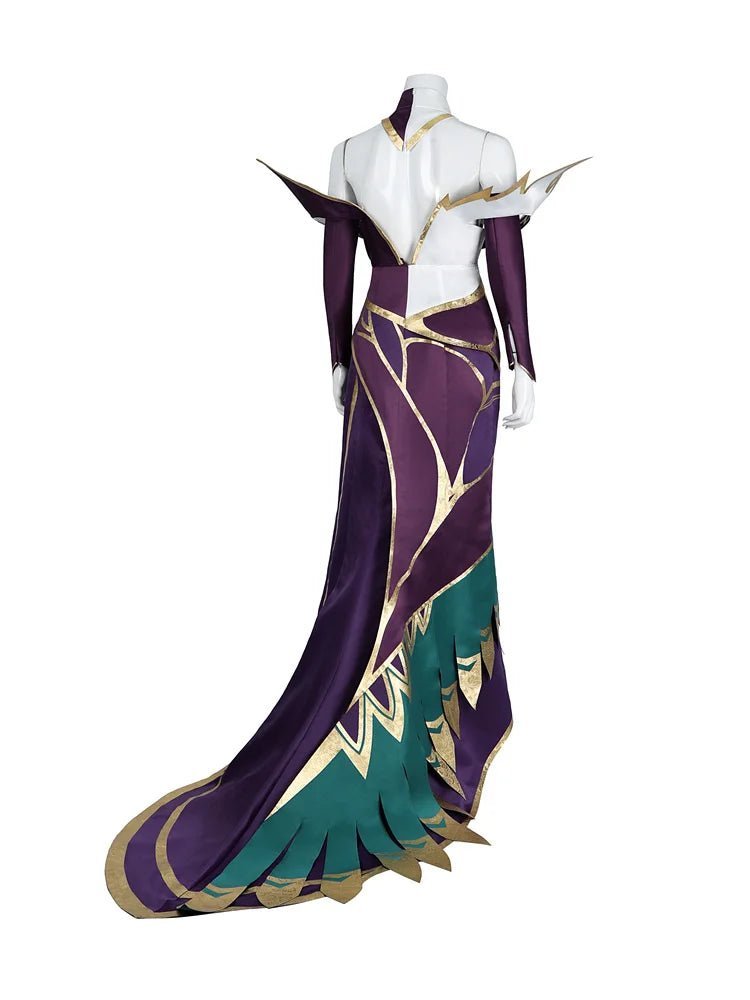 Sexy LOL Morgana Cosplay Costume Dress with Accessories for Women - Halloween & Carnival Outfit-Astricos