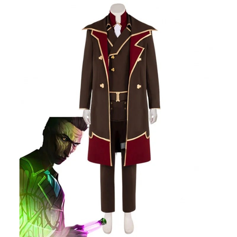 Custom Made Silco Cosplay Costume - Arcane Jinx Father Outfits for Halloween & Carnival-Astricos
