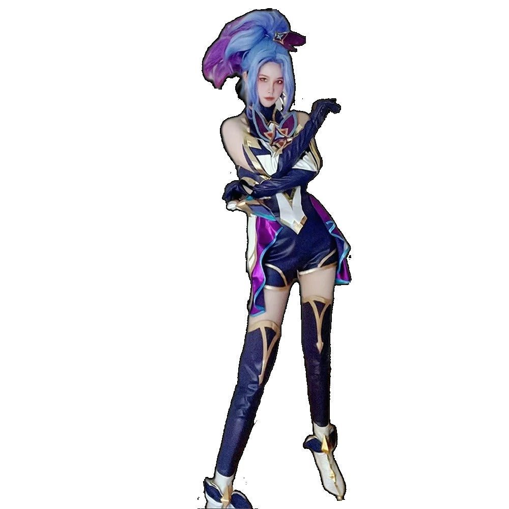 Star Guardian Akali Cosplay Costume for Women - Sexy LOL Game Outfit for Halloween & Christmas Parties-Astricos