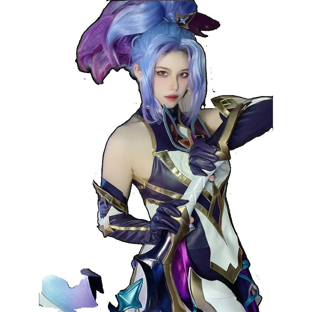 Star Guardian Akali Cosplay Costume for Women - Sexy LOL Game Outfit for Halloween & Christmas Parties-Astricos