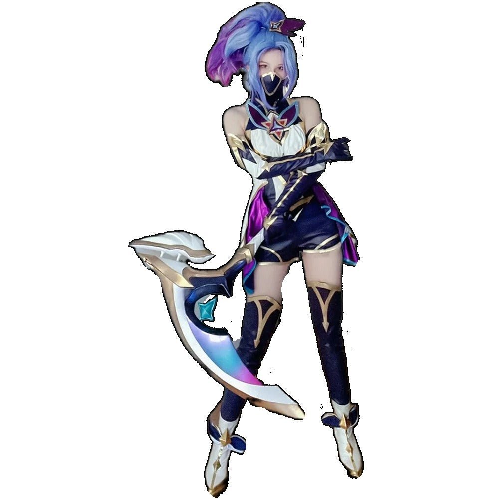 Star Guardian Akali Cosplay Costume for Women - Sexy LOL Game Outfit for Halloween & Christmas Parties-Astricos