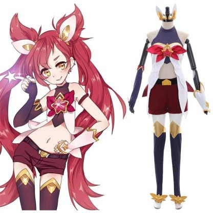 Sexy Star Guardian Jinx Cosplay Costume for Women - League of Legends Halloween Party Outfit-Astricos