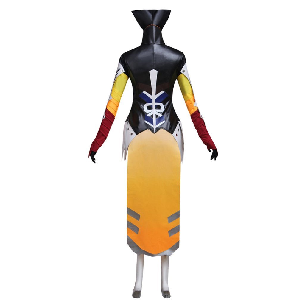 Fantasy Battle Jumpsuit Mercy Cosplay Costume – Perfect for Fans & Events-Astricos