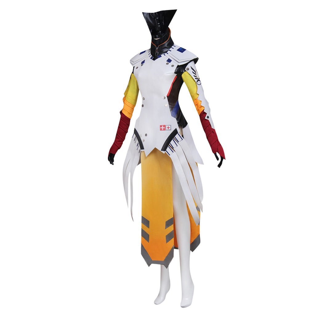 Fantasy Battle Jumpsuit Mercy Cosplay Costume – Perfect for Fans & Events-Astricos