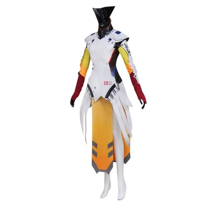 Fantasy Battle Jumpsuit Mercy Cosplay Costume – Perfect for Fans & Events-Astricos