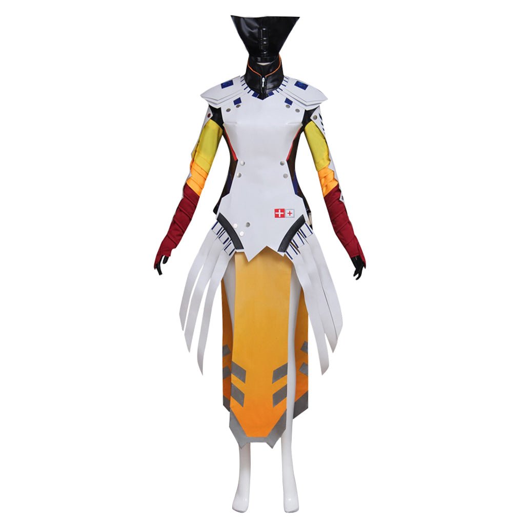 Fantasy Battle Jumpsuit Mercy Cosplay Costume – Perfect for Fans & Events-Astricos