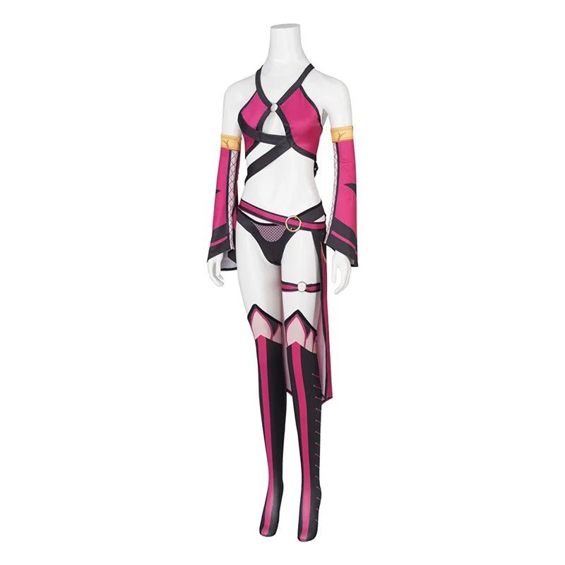Sexy Mileena Cosplay Costume - Full Battle Suit Set for Women | Halloween Outfits-Astricos