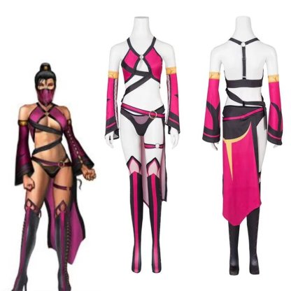 Sexy Mileena Cosplay Costume - Full Battle Suit Set for Women | Halloween Outfits-Astricos