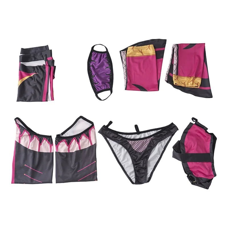 Sexy Mileena Cosplay Costume - Full Battle Suit Set for Women | Halloween Outfits-Astricos