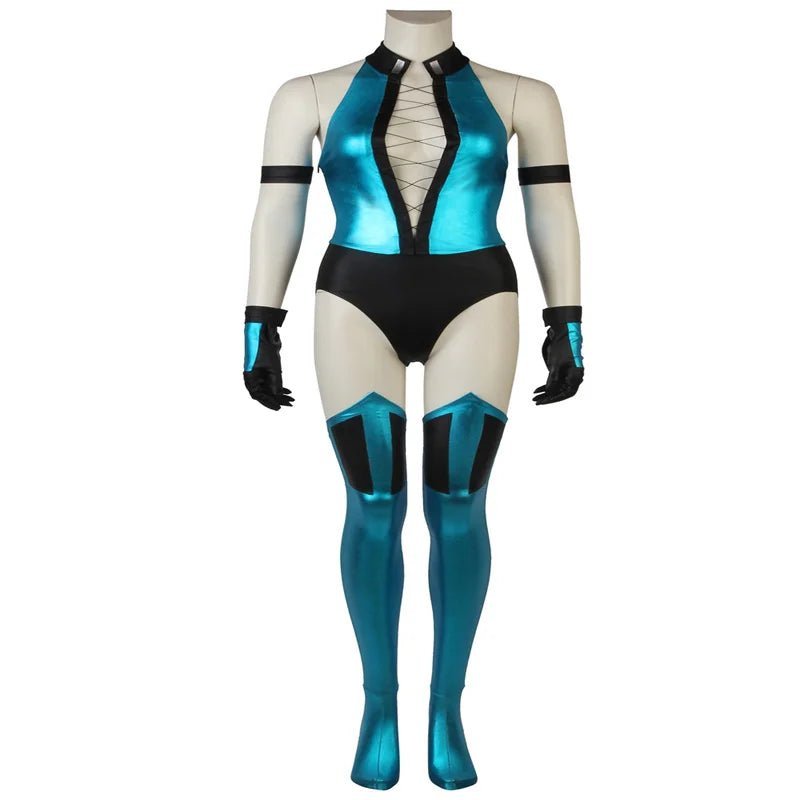 Sexy Mortal Kombat Kitana Cosplay Costume - Women's Battle Suit & Tights-Astricos