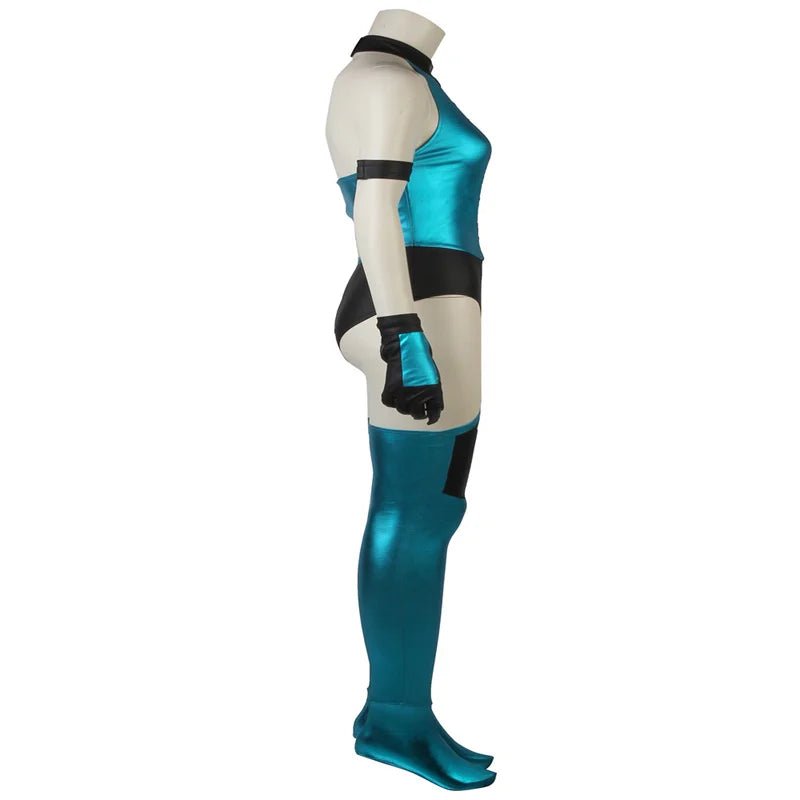 Sexy Mortal Kombat Kitana Cosplay Costume - Women's Battle Suit & Tights-Astricos