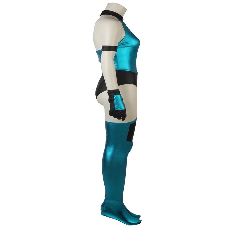 Sexy Mortal Kombat Kitana Cosplay Costume - Women's Battle Suit & Tights-Astricos